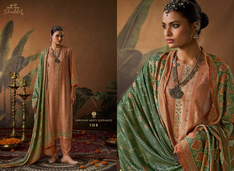 Calista 110 By Shiddat Viscose Pashmina Dress Material 